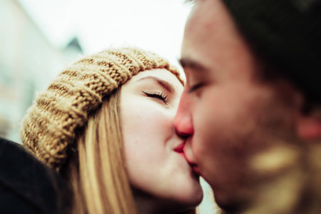 a man and woman who loved each otherの写真素材