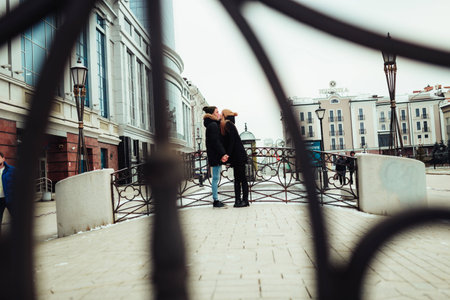 a man and woman who loved each otherの写真素材