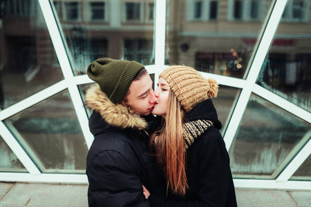 a man and woman who loved each otherの写真素材