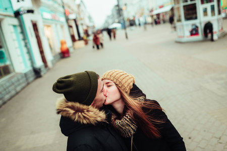 a man and woman who loved each otherの写真素材