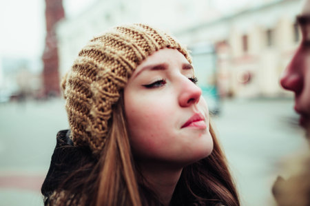 a man and woman who loved each otherの写真素材
