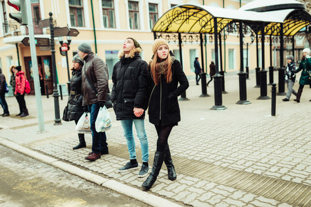 a man and woman who loved each otherのeditorial素材