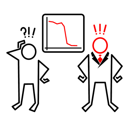 Report of a very bad workerのイラスト素材