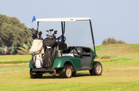 The car for people playing a golf 
の写真素材
