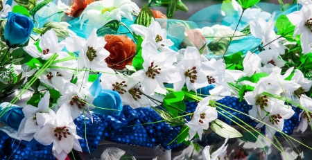 wedding car decorationの写真素材