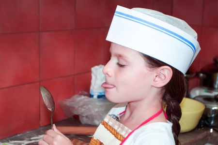 Little girl chefの写真素材