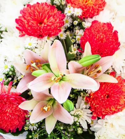 Beautiful bouquet of flowersの写真素材