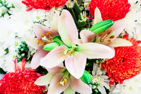 Beautiful bouquet of flowersの写真素材