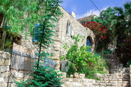 Beautiful stone made old traditional housの写真素材