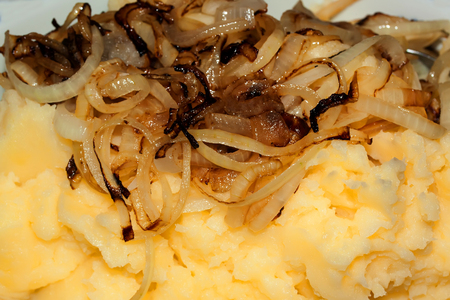 mashed potato with onionの写真素材