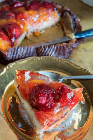 Biscuit with fruits - baking powder, small round, cupcake bread, loosened with baking powderの写真素材