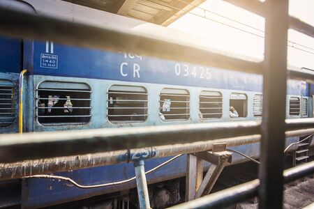 Mumbai, India, January 7, 2018: Indian trainのeditorial素材