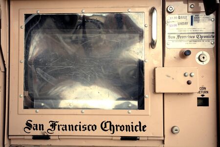 Marin San Francisco, California, USA, January 5, 2012: San Francisco Chronicle public boxのeditorial素材