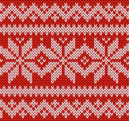 Knitting christmas ornamentのイラスト素材