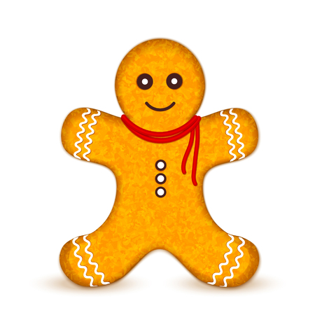 Gingerbread man vectorのイラスト素材