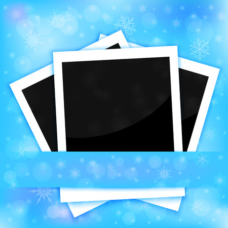 Christmas photo cardsのイラスト素材