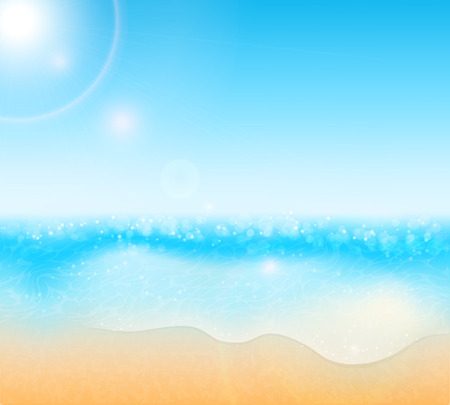 Summer background vectorのイラスト素材