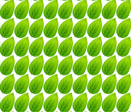 Green leaves seamless pattern vector backgroundのイラスト素材