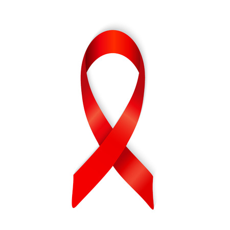 AIDS awareness ribbon vectorのイラスト素材
