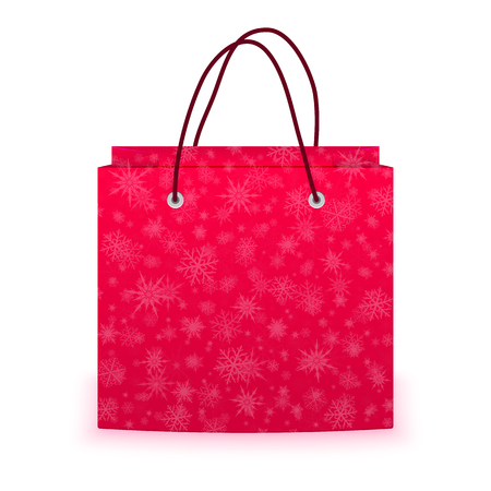 Paper bag on white background vactorのイラスト素材