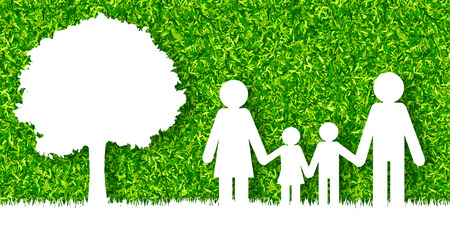 Happy family concept vector backgroundのイラスト素材