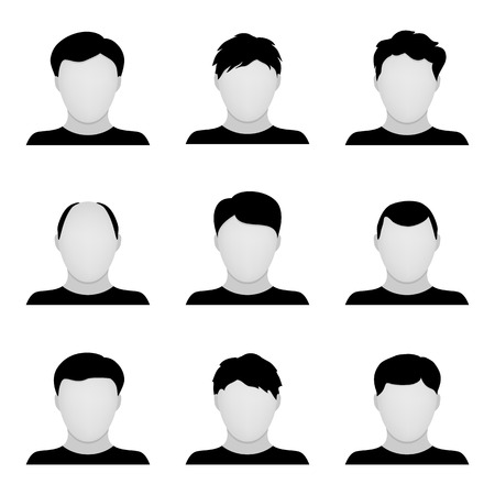 Vector set of people iconsのイラスト素材