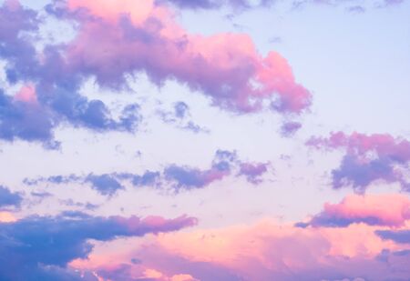 Colorful sky with clouds at sunset