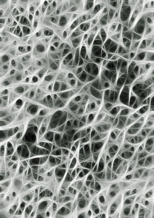 illustration of interconnected organic structuresの写真素材