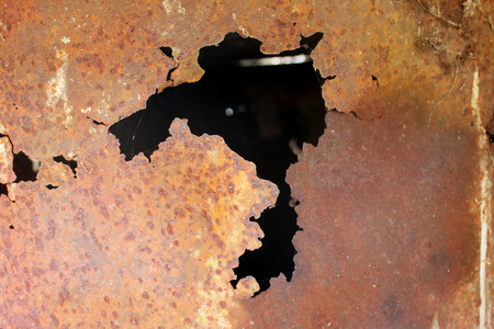 Metal corrosion. Rusty metal surface. Background image.