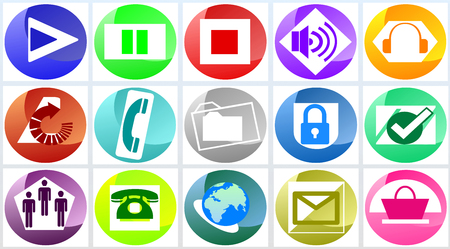 Colored Internet icon.の写真素材