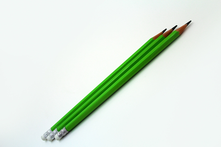 Pencils on whiteの写真素材