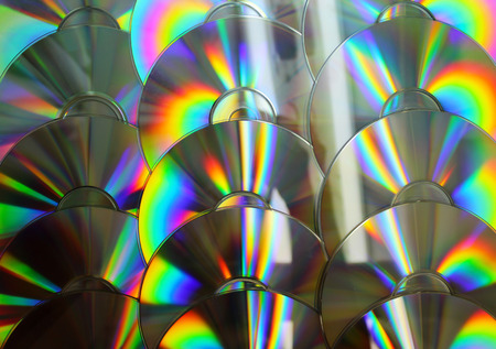 CD and DVD discs as a background image