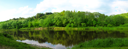 Panoramic image of the river