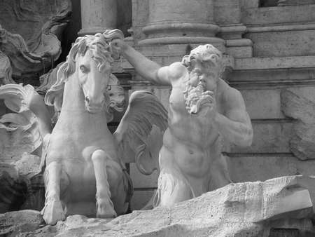 Sculpture within Rome Fontanaの写真素材