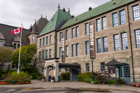 Quebec City, Canada - 4 October 2019: Facade of Plains of Abraham Museumのeditorial素材