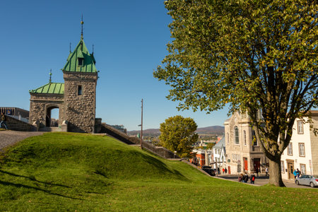 Quebec City, Canada - 5 October 2019: Porte Kent (Kent gate)のeditorial素材