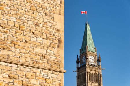 Peace tower of the Canadian Parliamentの写真素材