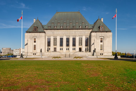 Ottawa, CA - 9 October 2019: Supreme court of Canada in Ottawaのeditorial素材