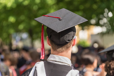 Montreal, Canada - 31 May 2017: New Graduate after graduation ceremony at McGill College.のeditorial素材