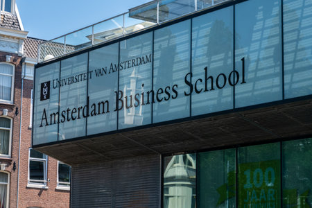 Amsterdam, The Netherlands - 23 June 2022: Amsterdam Business Schoolのeditorial素材