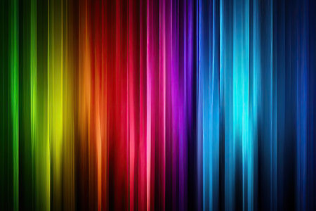 Colorful spectrum rainbow vertical lines - Generative AIの素材