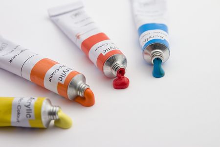 paint tubesの写真素材