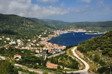 View of the town of Visの写真素材