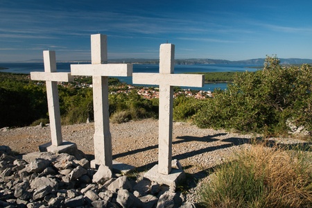 Three crossesの写真素材