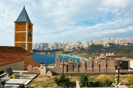 Church of Baska, island of Krkのeditorial素材