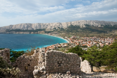 Ruins of Baska,island of Krkの写真素材