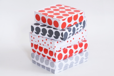 Polka Dot Gift Box Towerの写真素材