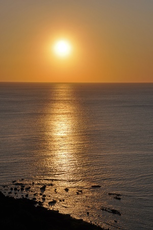 sunrise on sardiniaのeditorial素材