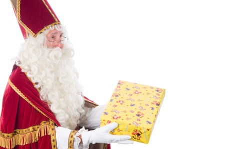 Portrait of Sinterklaas, a Dutch tradition which is celebrated at December 5th.の写真素材
