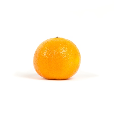 Mandarin on a white backgroundの写真素材
